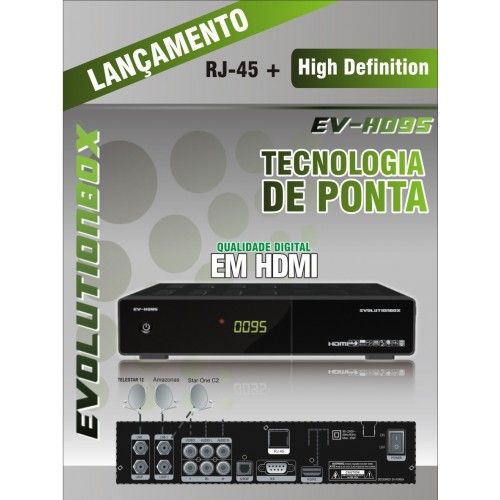 RECEPTOR EVOLUTIONBOX EV- HD95 HDMI USB